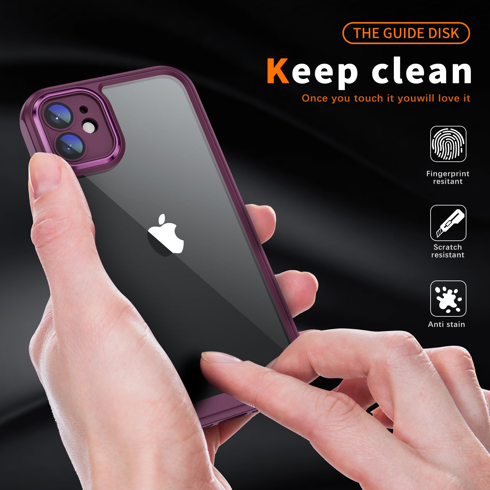 Til iPhone 11 Hybrid Stødsikker TPU + Akryl telefonetui Metal kameraramme Klart bagcover Til iPhone 11 Hybrid Stødsikker TPU + Akryl telefonetui Metal kameraramme Klart bagcover
